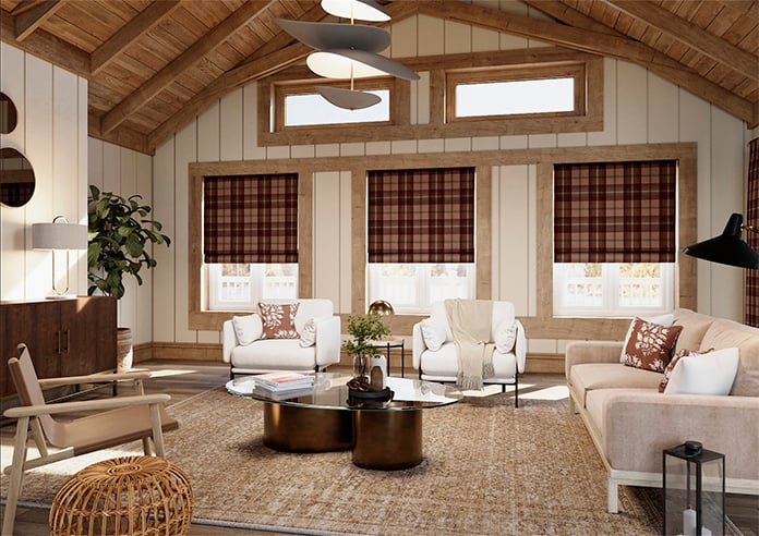 Highland, Mulberry - Roman Blind - Image 7